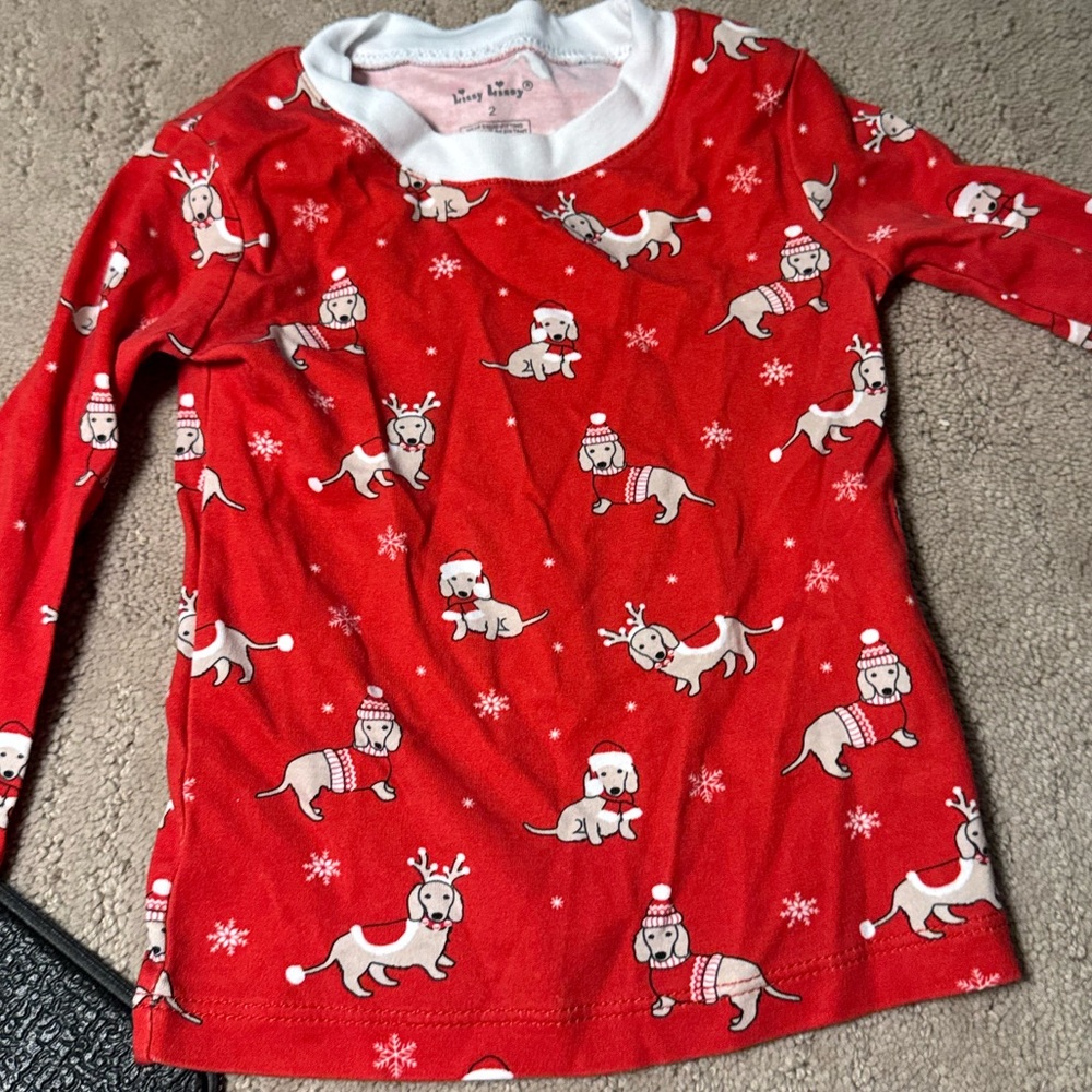 Kissy Kissy Christmas Puppy Jammies